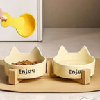 Custom Ceramic Cat Bowls with Cat Ear Design | MOQ 32 Pieces