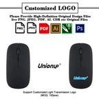 Premium Custom Branded Office Gift Set - Wireless Rechargeable Mouse & Mouse Pad Combo