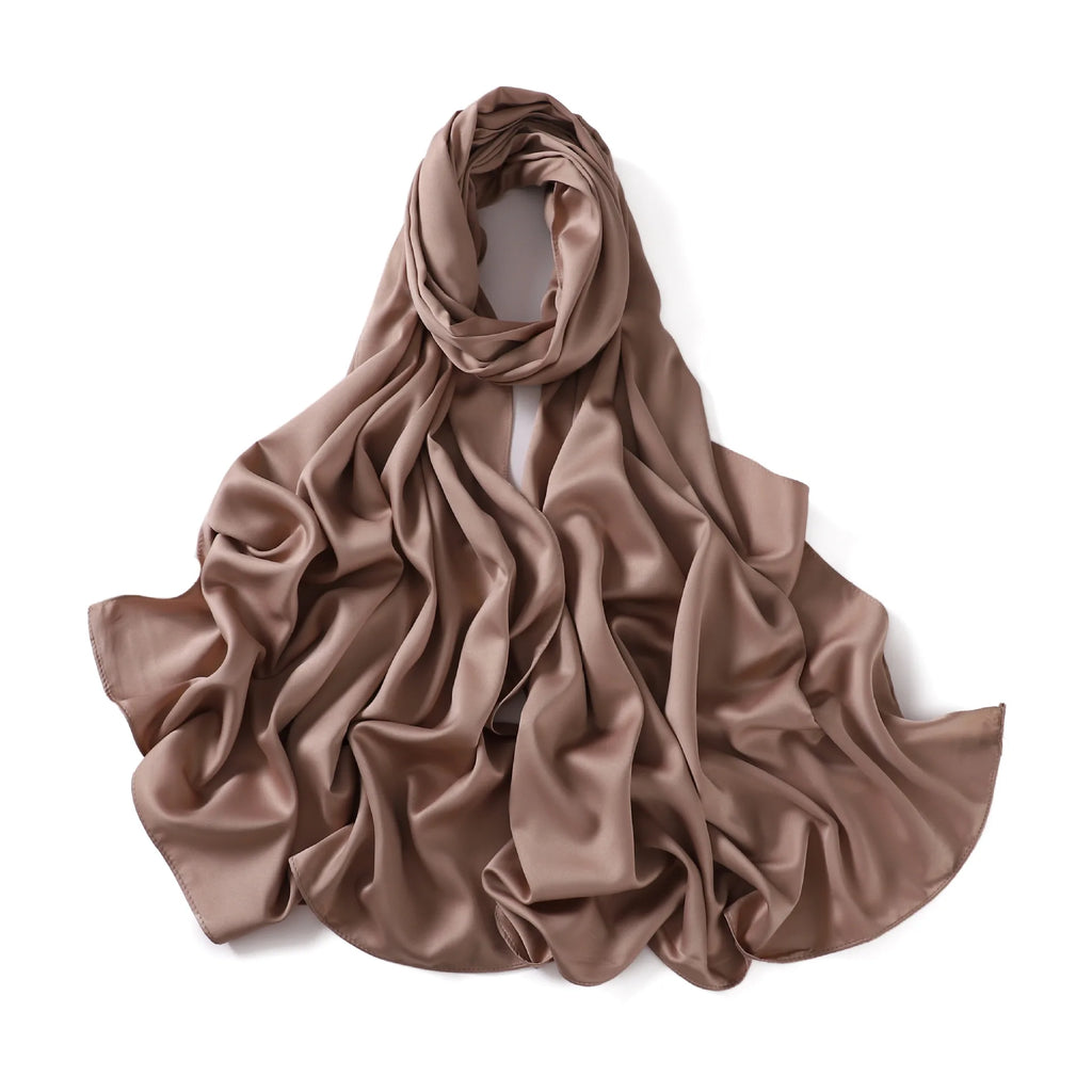Custom Matte Satin Hijabs Wholesale | 20-Piece MOQ & 14-Day Lead Time | Eid Prayer Scarves