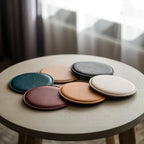 Custom Leather Coasters with Logo | Full Grain | 200 MOQ | Free Logo