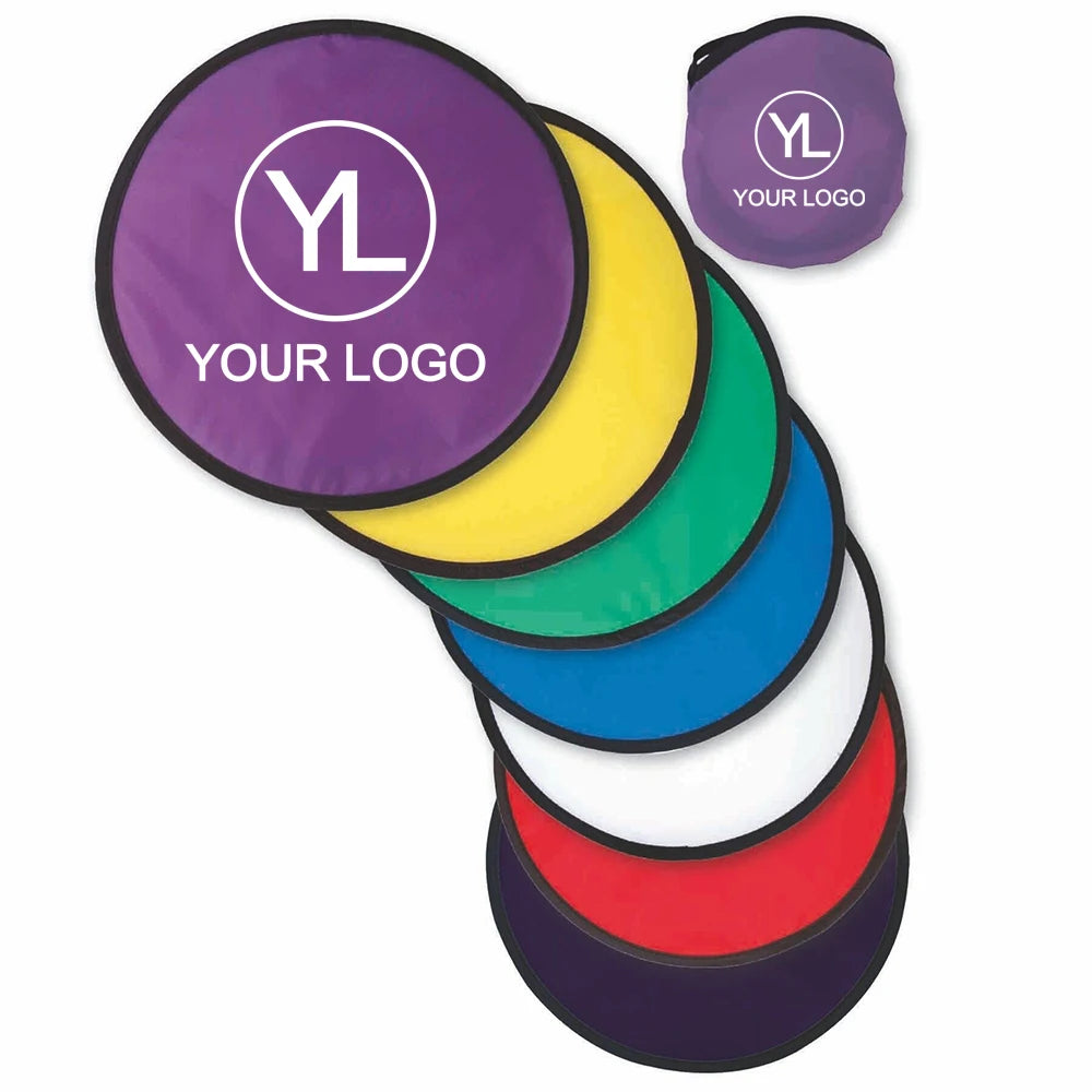Custom Logo Folding Nylon Flyer Flying Disc for Giveaways | MOQ 100