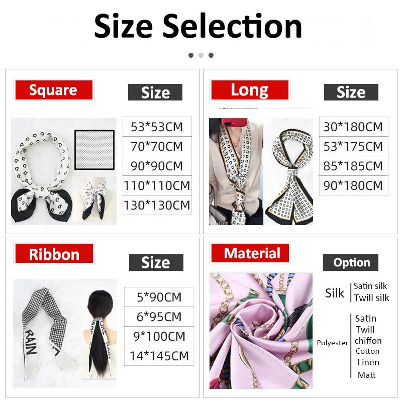 Custom 100% Silk Scarves: 10 MOQ, 7-Day Lead, Digital Print | Luxury Square Shawls for Gifts & Fashion