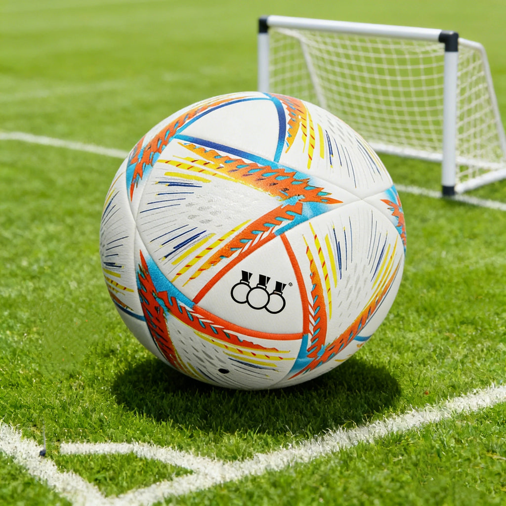 Custom PU Soccer Ball with Logo | Size 5 Machine Stitched