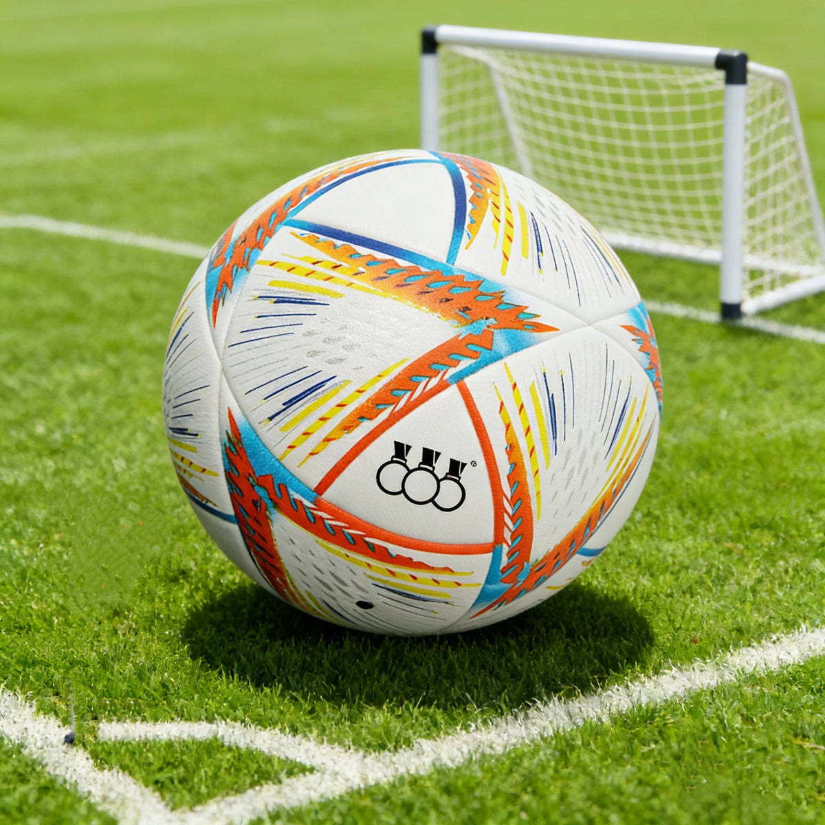 Custom PU Soccer Ball with Logo | Size 5 Machine Stitched