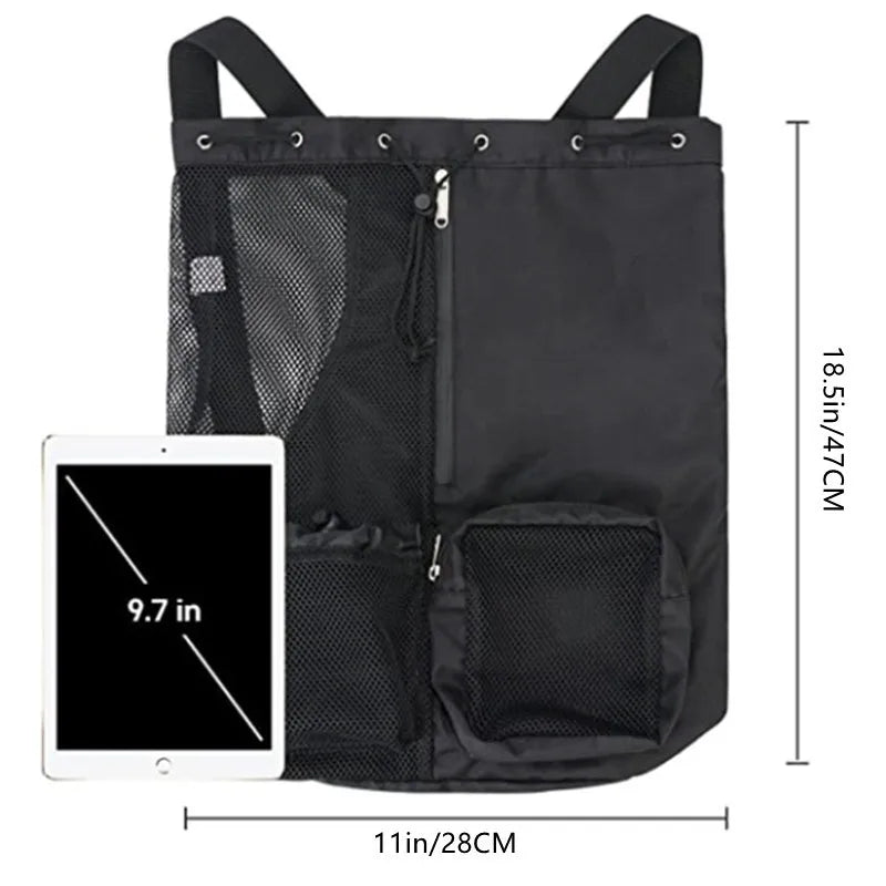 Custom Mesh Drawstring Backpack with Logo | Bulk 500