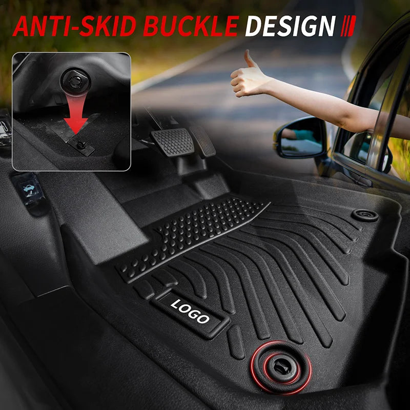 Kia Optima Custom-Fit 3D All-Weather TPE Floor Mats (2016-2020)