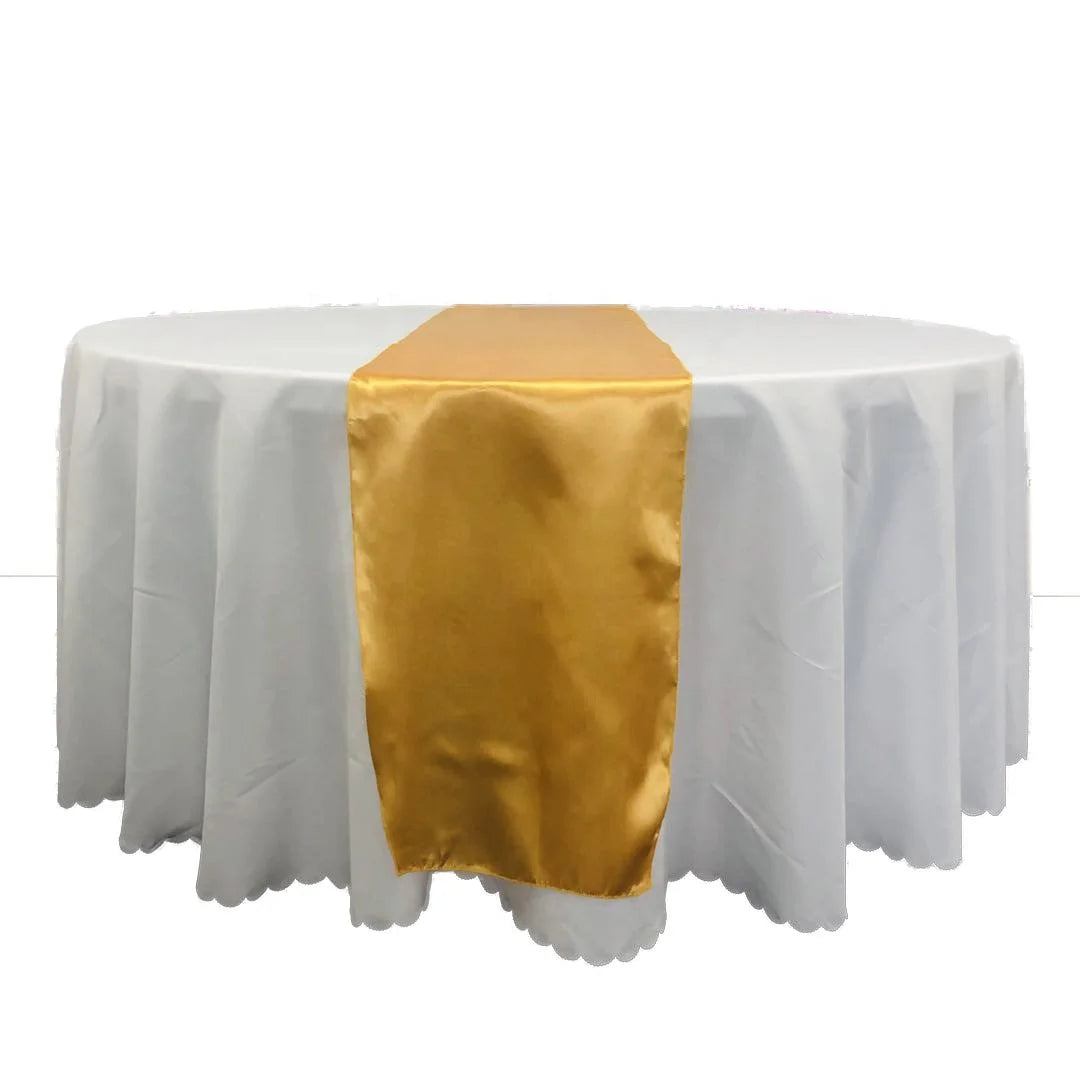 Satin Table Runners | Navy Blue 12×108 Inch | MOQ 1