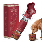 Custom 2-in-1 Dog Water Bottle | 14oz/18oz | BPA-Free Stainless Steel