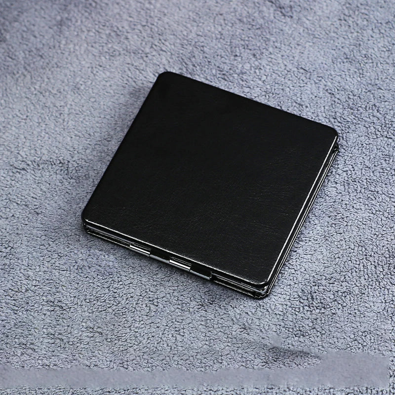 PU Leather Pocket Mirrors | Double-Sided with Logo | Custom