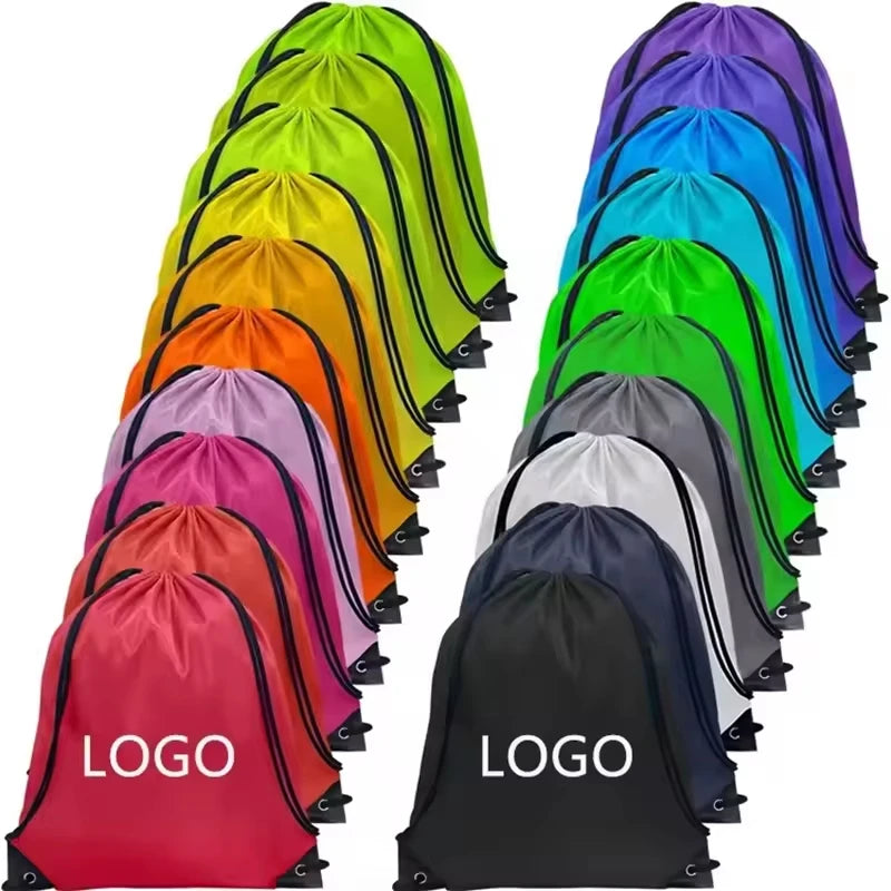 Custom Waterproof Drawstring Bag | 100 MOQ for Gym & Sports Events