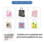 Custom Clear PVC Gift Bags: Button Closure, Full Color Print, Super Clear & Reusable