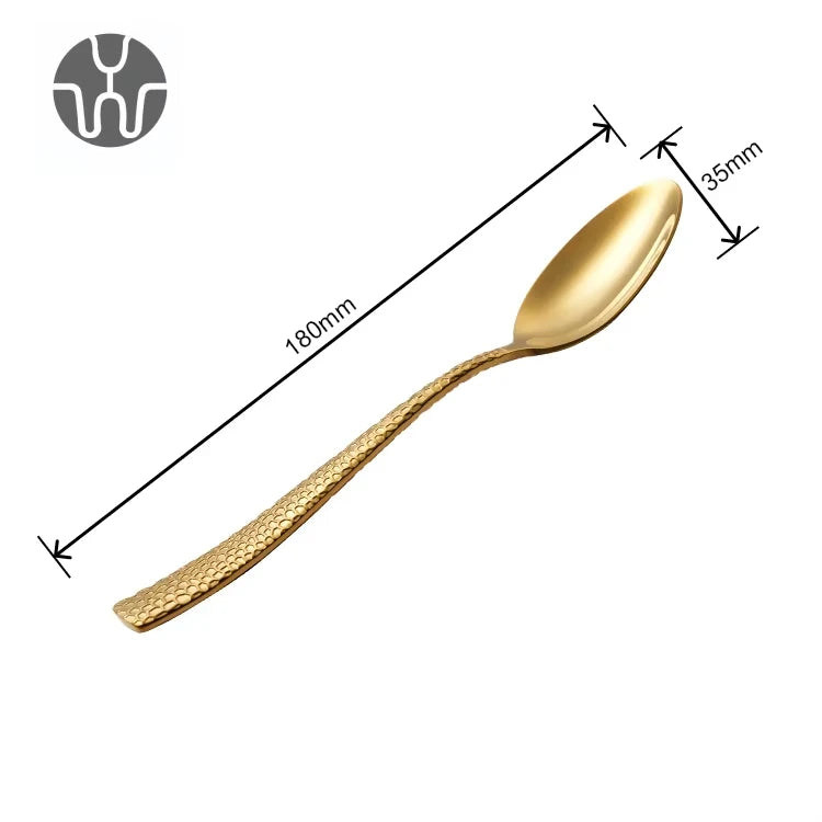 Stainless Steel Flatware Sets | 5-Piece PVD Gold | Wholesale