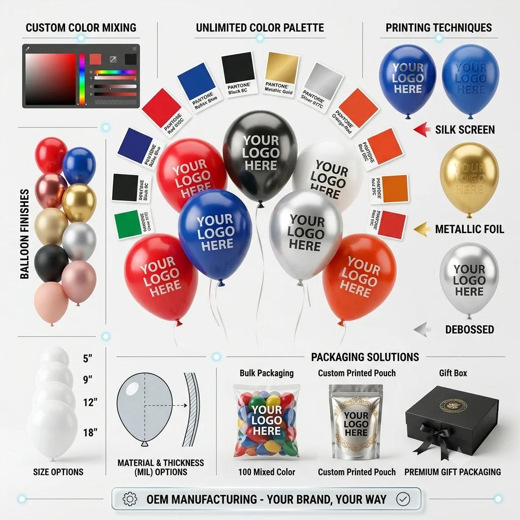 Custom Printed Latex Balloons | 5-36 Inch | Wholesale