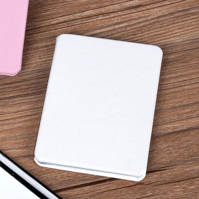 PU Leather Pocket Mirrors | Double-Sided with Logo | Custom