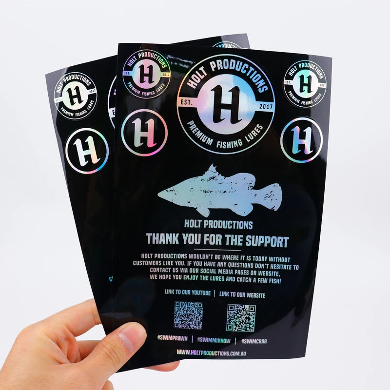 Custom Waterproof Vinyl Stickers | Free Proofing | Die Cut | 200 MOQ | Gloss/Matte