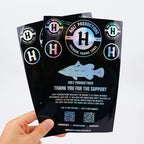Custom Waterproof Vinyl Stickers | Free Proofing | Die Cut | 200 MOQ | Gloss/Matte
