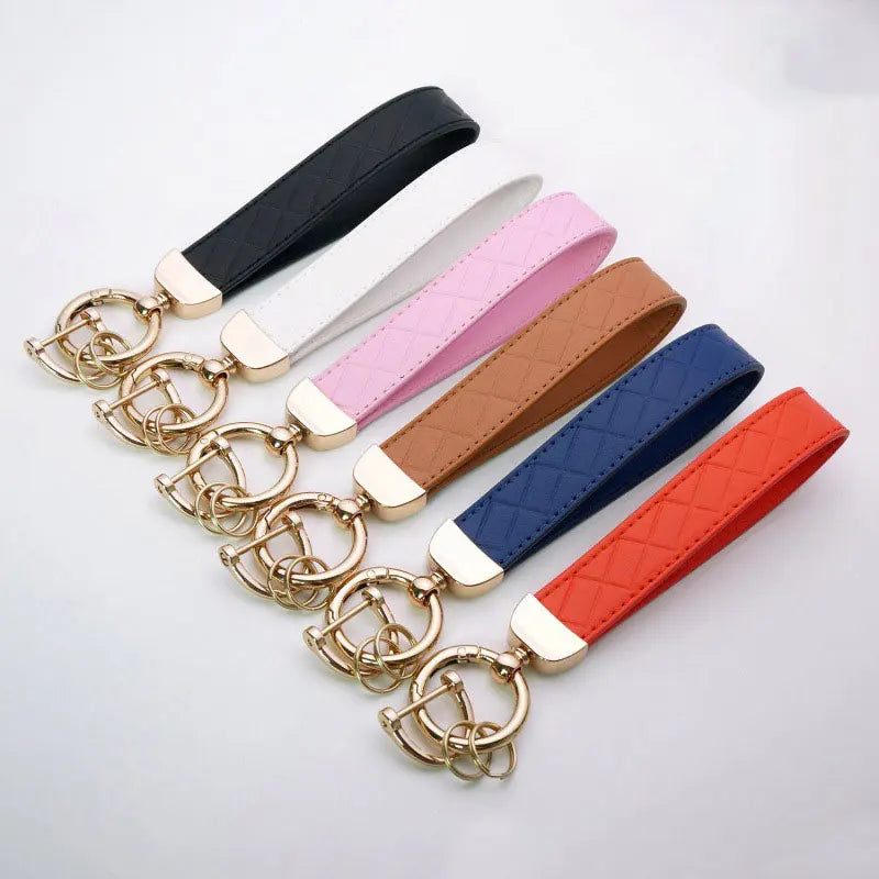 Custom Leather Keychains with Logo | PU/Genuine Leather, Zinc Alloy