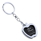 Custom Zinc Alloy Photo Keychain 100pcs MOQ | Silk Screen 7 Colors | Interchangeable Picture Frame