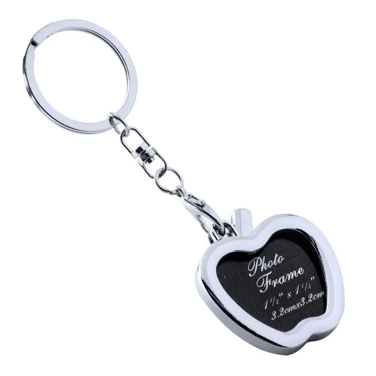 Custom Zinc Alloy Photo Keychain 100pcs MOQ | Silk Screen 7 Colors | Interchangeable Picture Frame