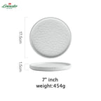 Custom Logo Stoneware Dinner Plates | Wholesale Restaurant MOQ 50