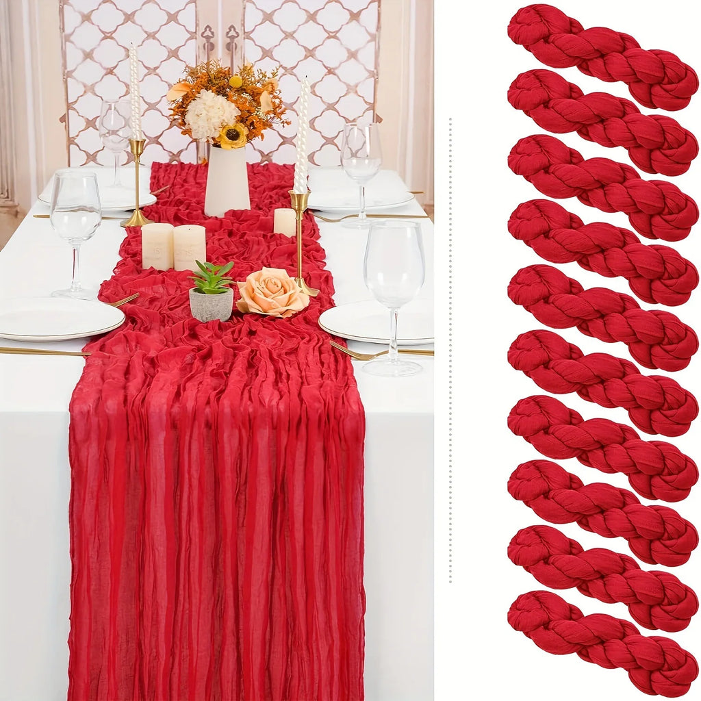 Cheesecloth Table Runners | OEKO-TEX | MOQ 1 | Luxury