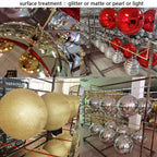 Custom Christmas Ornament Balls Wholesale | Personalized Logo 1-4 Color Print