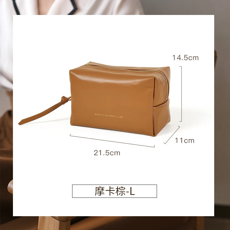 Custom Cosmetic Bags with Logo – PU Leather, 300 pcs MOQ
