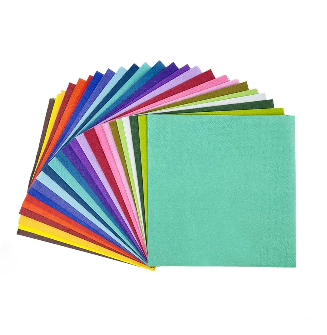 Personalized Scalloped Napkins | Custom Name/Date, 50,000 Pcs MOQ