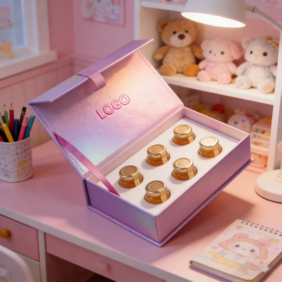 ISO9001 Custom Stamped Logo Gift Box | MOQ 500 Boxes