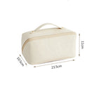 Custom PVC Leather Cosmetic Bag with Logo | Waterproof Zip Lock Organizer Bulk Order