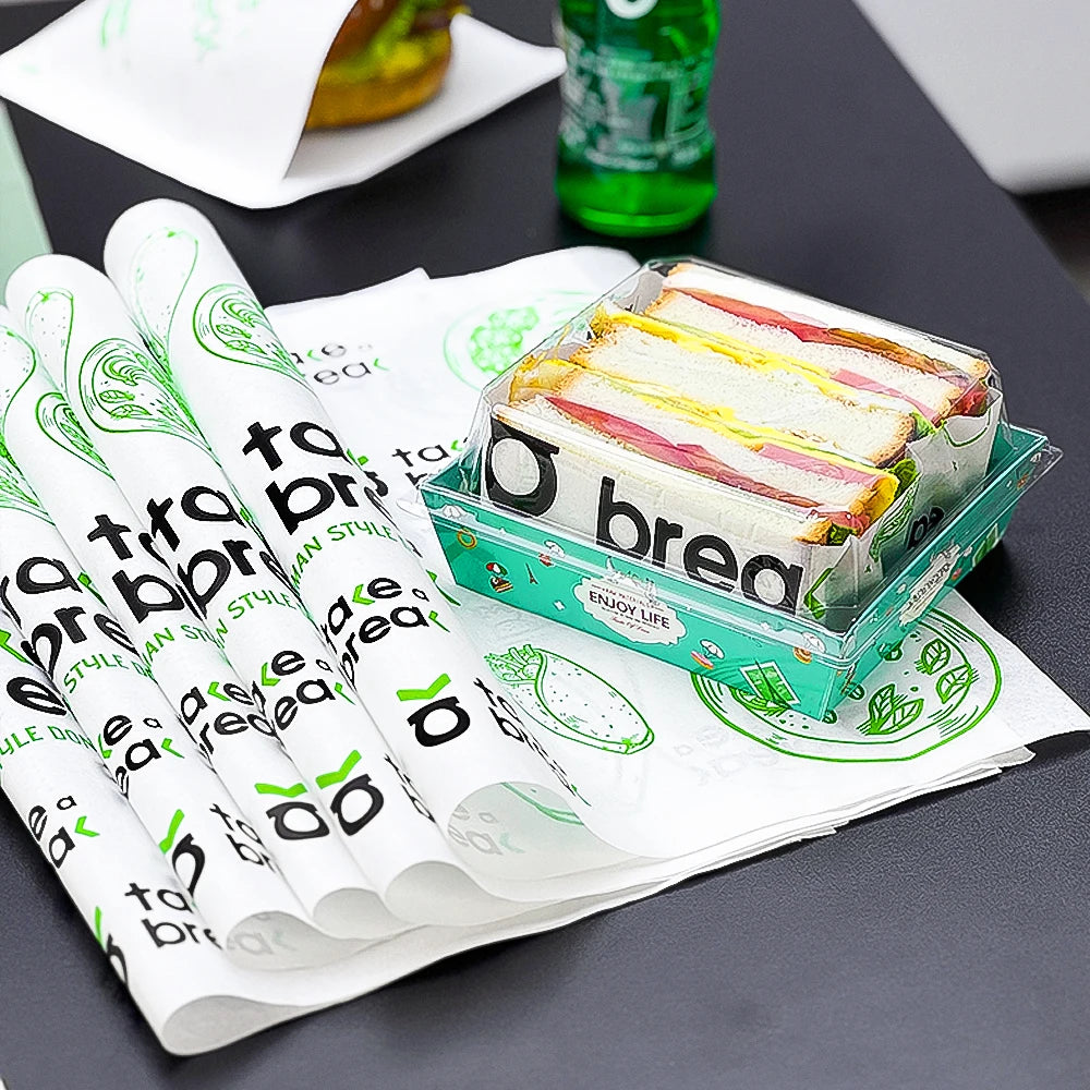 Custom Food Wrapping Paper | FDA Certified | Biodegradable PE Coated | Bulk