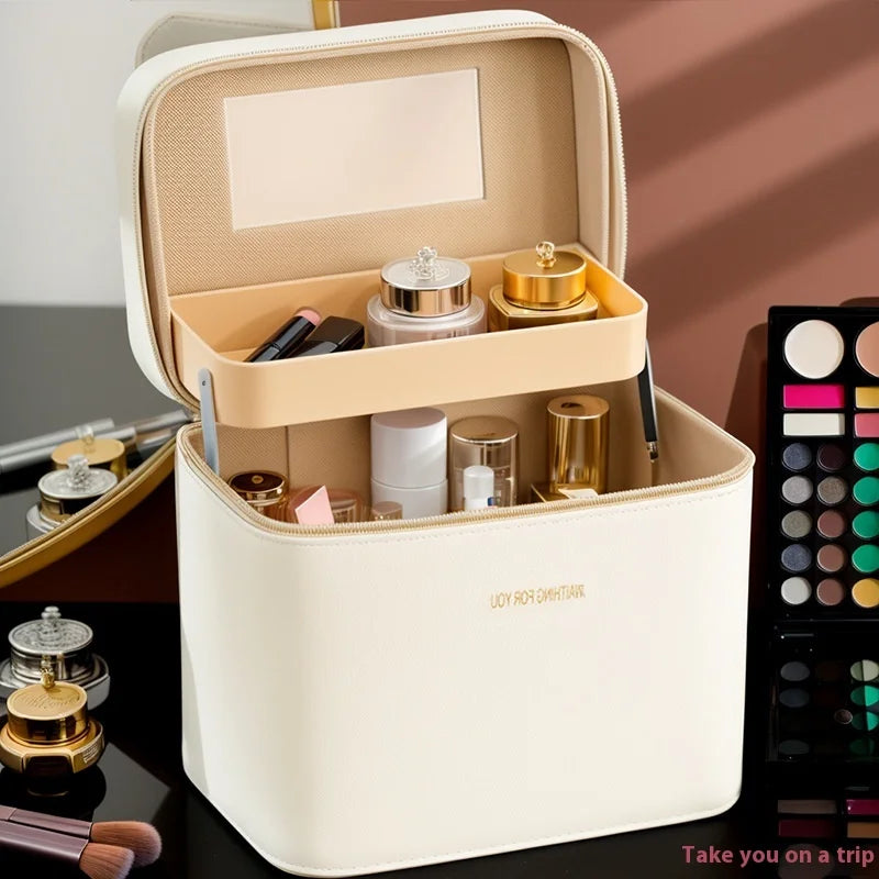 PU Cosmetic Storage Organizer | 1-Piece MOQ | 31-Day Lead