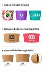 Custom Double Wall Hot Drink Paper Coffee Cup with Logo | MOQ 5,000