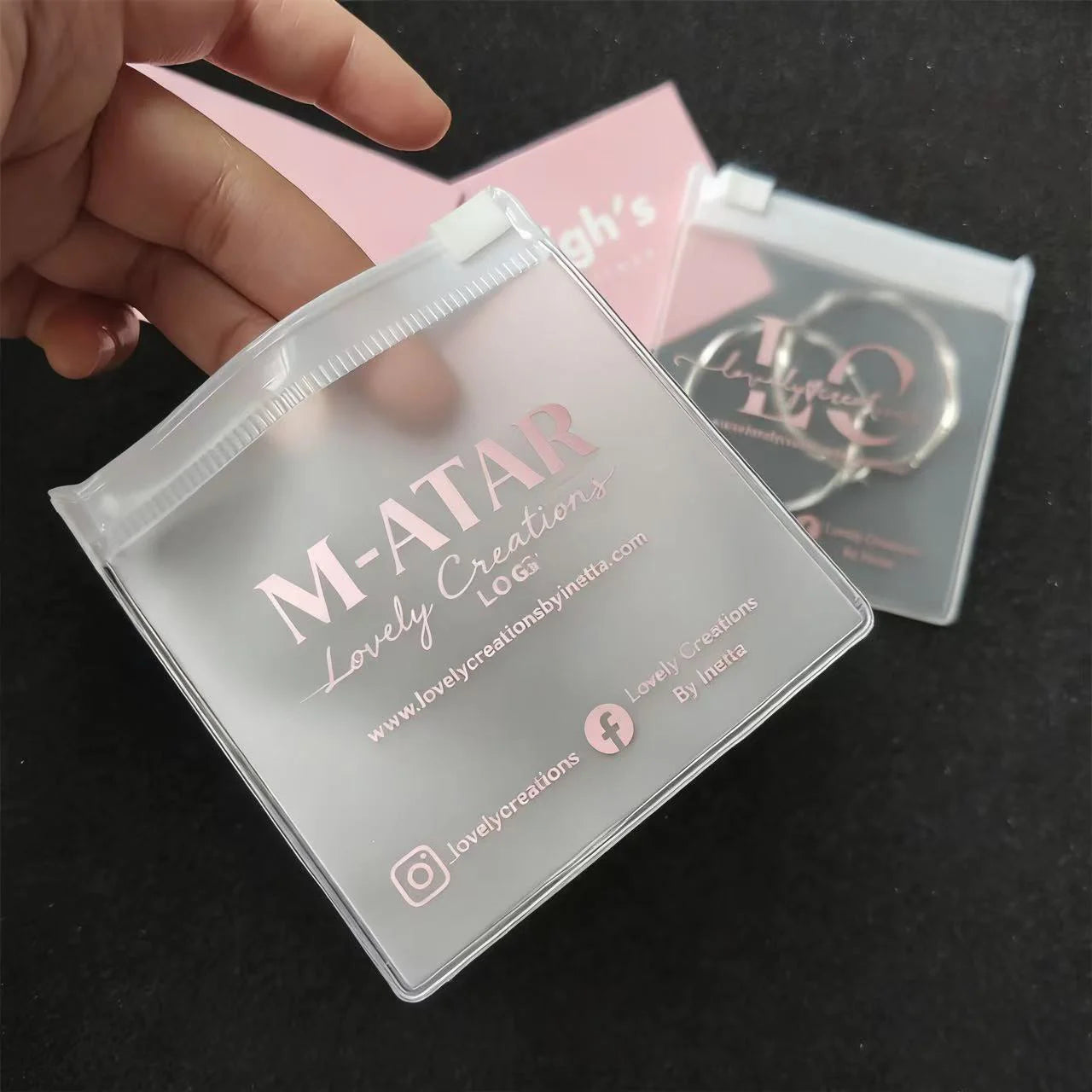 Custom PVC Ziplock Jewelry Bags Wholesale | 500 MOQ 31-Day Lead