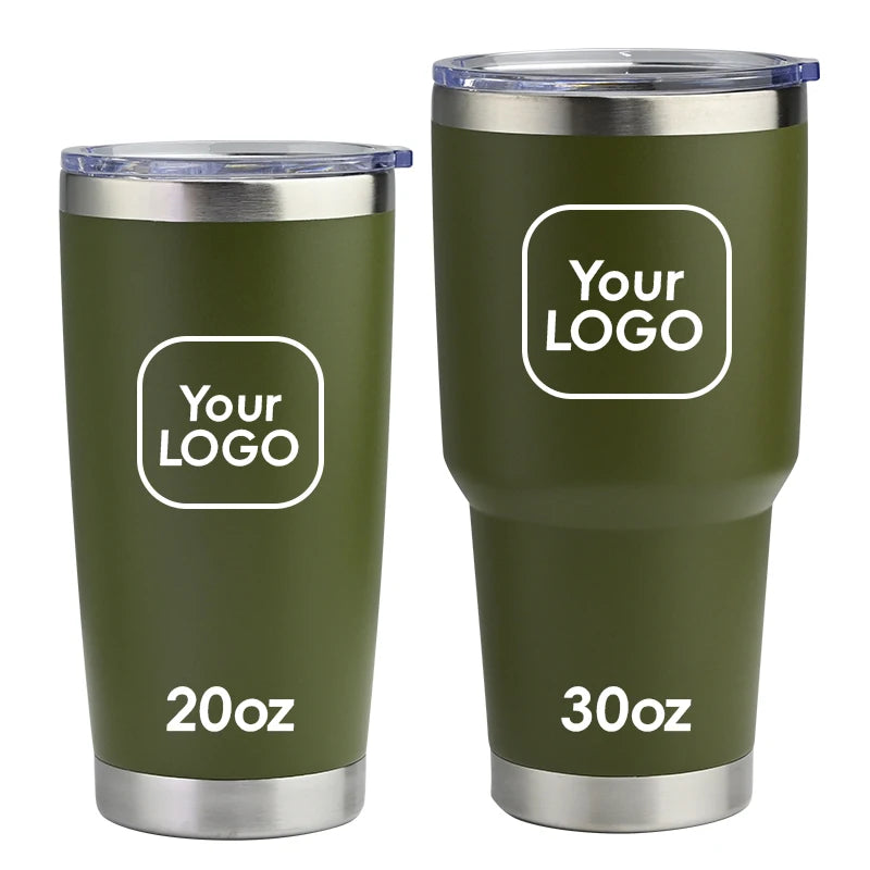 Custom 20oz 30oz Tumbler | 50 Pcs MOQ Double Wall Insulated Travel Mug