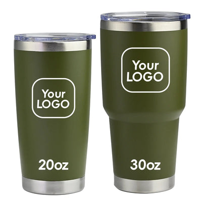 Custom 20oz 30oz Tumbler | 50 Pcs MOQ Double Wall Insulated Travel Mug