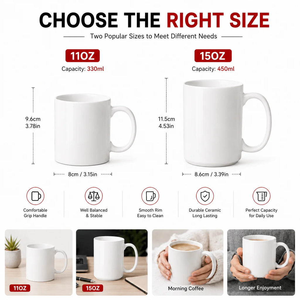Custom Sublimation Mug | 200 MOQ for Corporate Gifts & Promotions