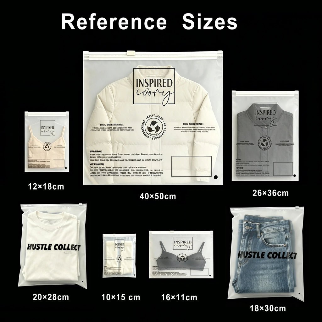Custom Printed Zipper Bags for Clothing Packaging | Factory Direct