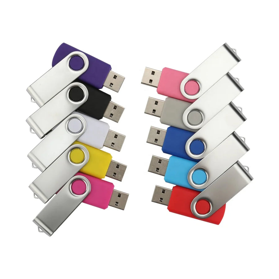 Custom Swivel USB Flash Drive for Everyday Storage and Branded Use