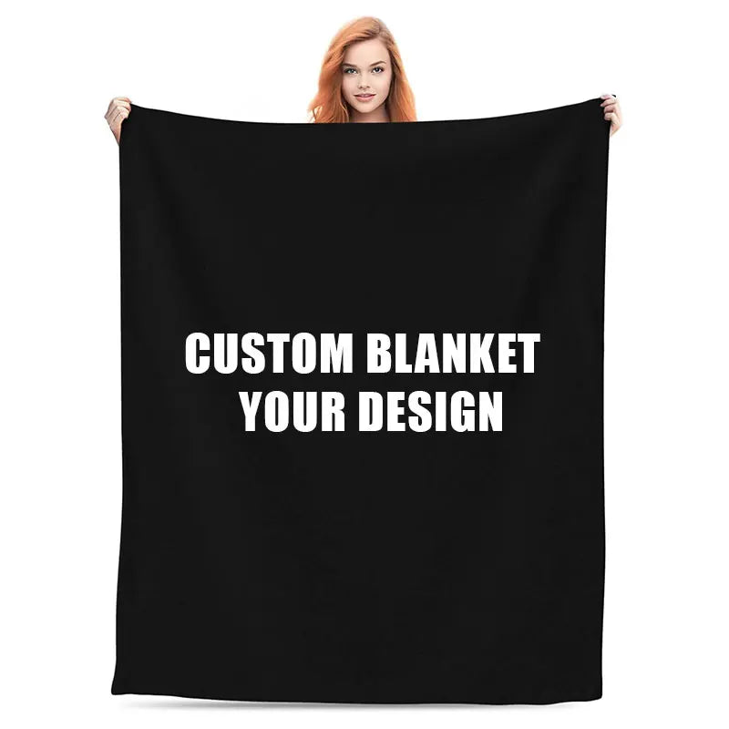 Custom Coral Fleece Blankets | 50 Pcs MOQ, $0.20/Piece | 3D Printing