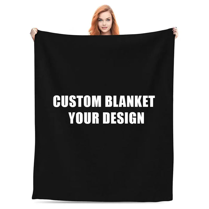 Custom Coral Fleece Blankets | 50 Pcs MOQ, $0.20/Piece | 3D Printing