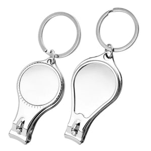 Custom 3-in-1 Stainless Steel Keychain with Logo | 50 MOQ Multifunctional