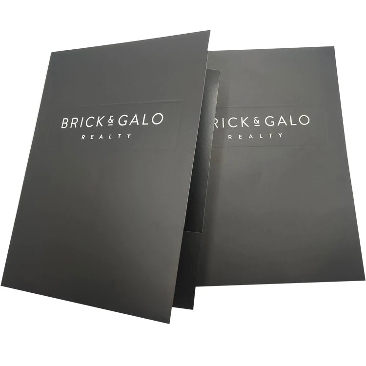Custom Presentation Folder | Anti-Scratch Lamination, Foil Stamping & Embossing Options for Sales Kits & Conference Materials