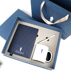 Custom Logo Corporate Souvenir Kit - Premium Notebook & Pen Gift Set