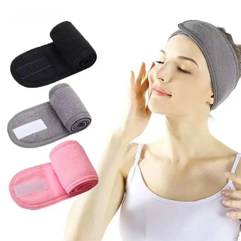 Custom Microfiber Spa Headband for Face Washing & Skincare | Wholesale Bulk