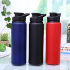 Custom Aluminum Sport Water Bottle 600ml / 750ml with Handle Lid for Logo Branding