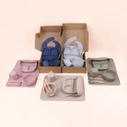 Custom Food Grade Silicone Baby Feeding Set | 100 Set MOQ | LFGB Certified