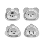 304 Stainless Steel Kids Plate — 100 MOQ, Divided Animal Shape