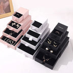 Custom Jewelry Box Wholesale | Eco-Friendly Paper 200 MOQ Embossed Logo