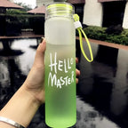 Custom Glass Water Bottles 1 MOQ | 480ml Color Changing Promotional Gift